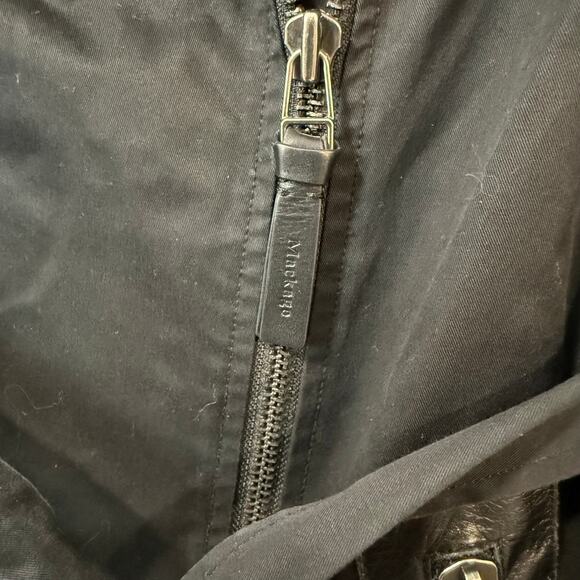 Mackage Women's Estela Belted Trench Coat Black Large - Picture 8 of 10